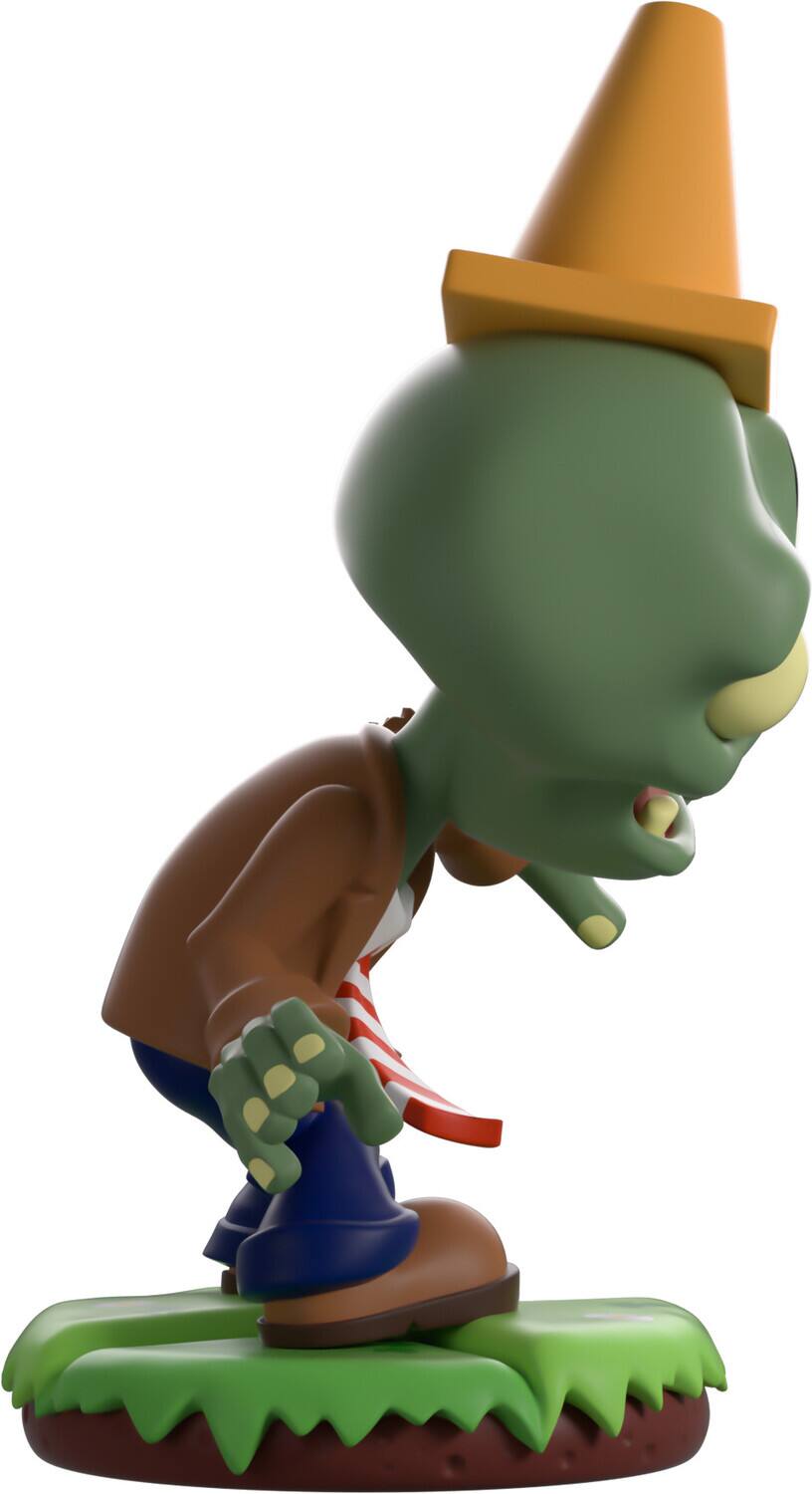 Alt View 3. Youtooz - Youtooz - Plants vs. Zombies - Conehead Zombie Vinyl Figure   - COLLECTIBLES - Multicolor.