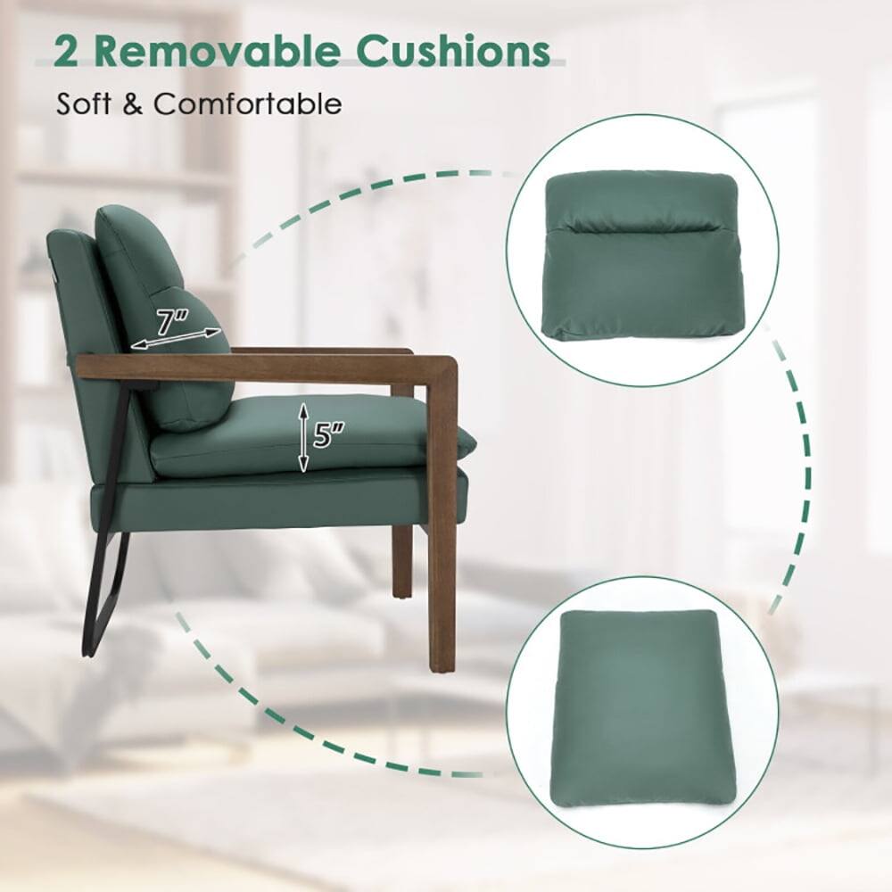 2 Removable Cushions  
Soft & Comfortable  

7"  
5"