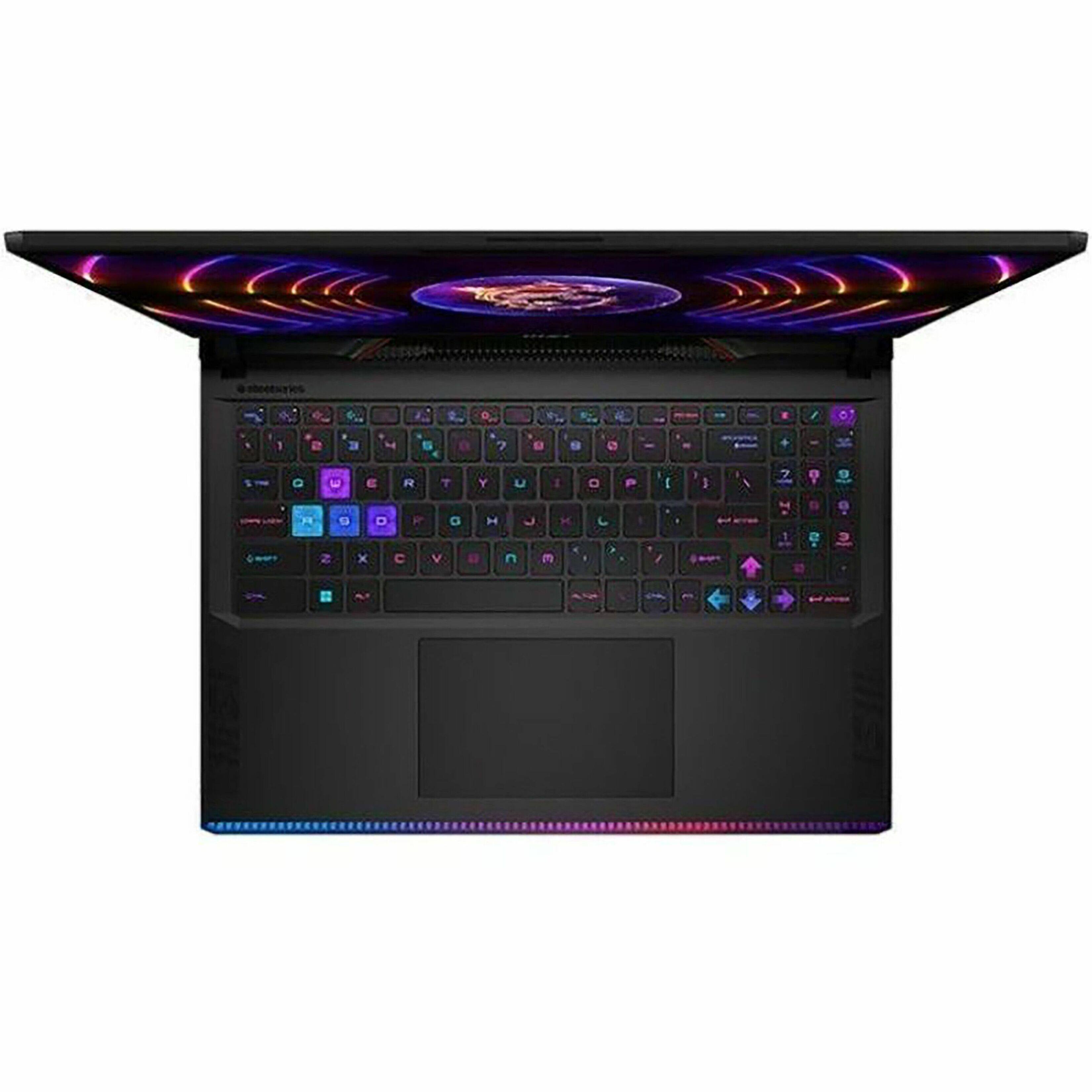 Alt View 19. MSI - Raider GE68 16" 240 Hz Gaming Laptop - Intel Core i7-14700HX with 16GB Memory - NVIDIA GeForce RTX 4060 - 1TB+512GB SSD - Core Black, Black.