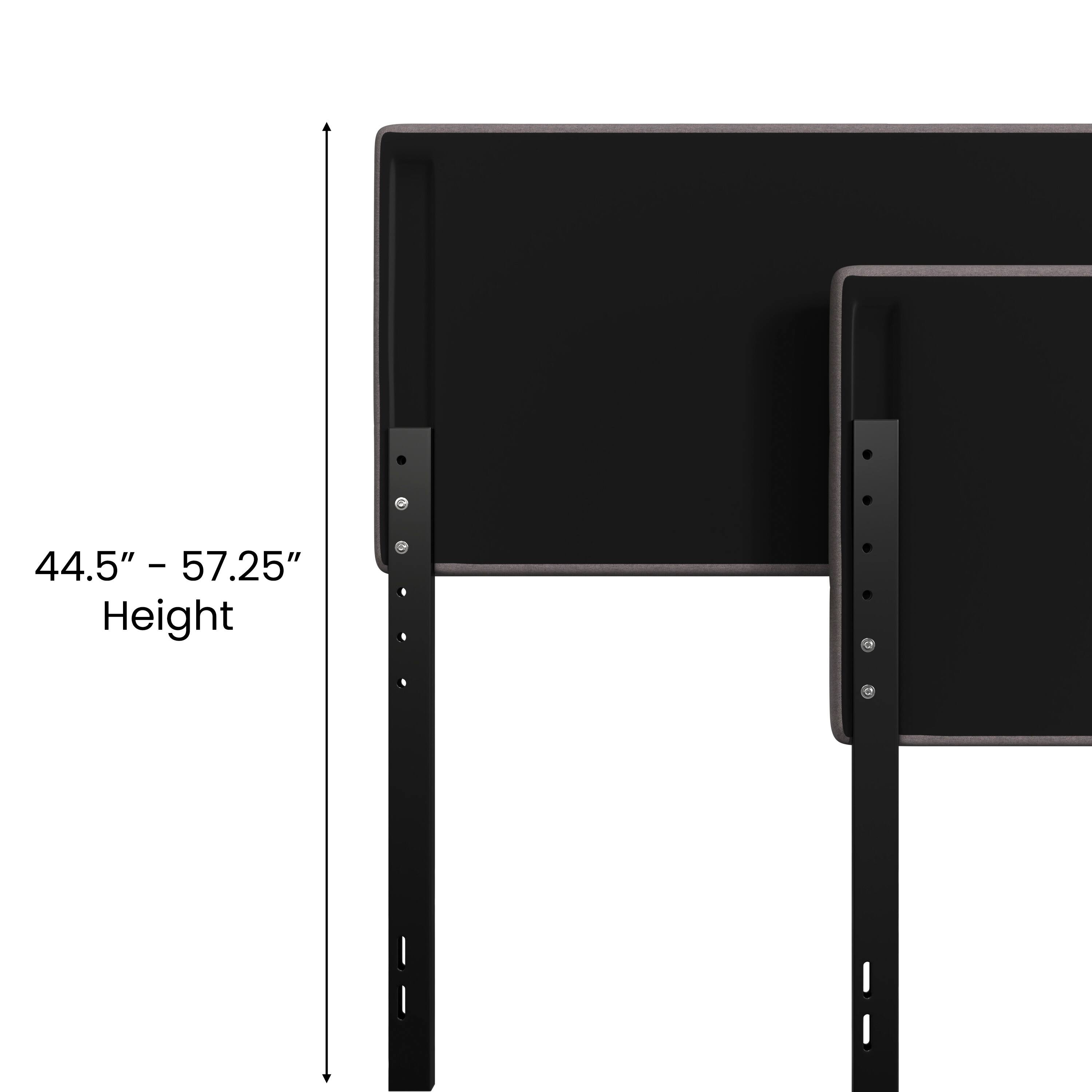 44.5" - 57.25" Height