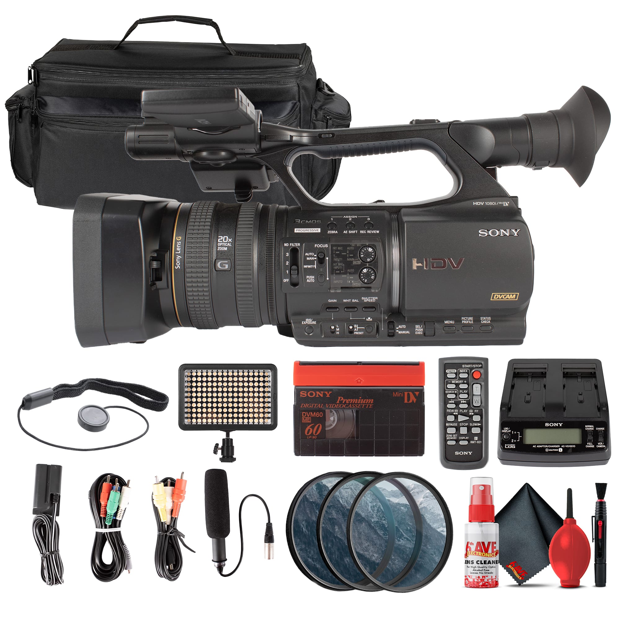 Sony - HVR-Z5U Professional HDV Camcorder Bundle with XLR Audio  + More