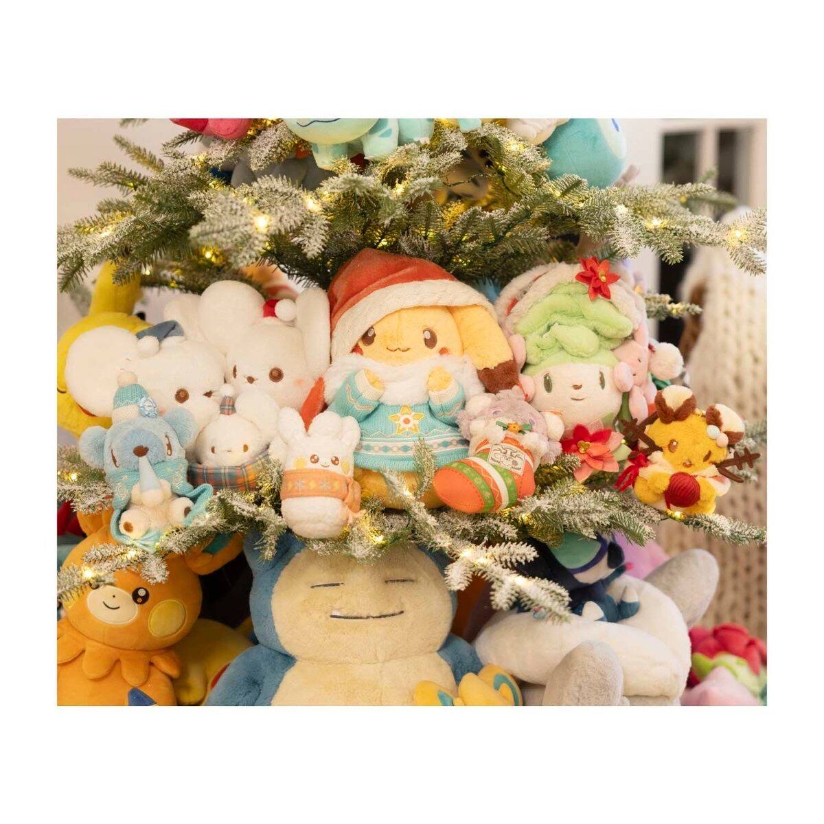 Alt View 4. Pokémon - Pokemon Center Pawmi Pokemon Holiday Plush Key Chain.