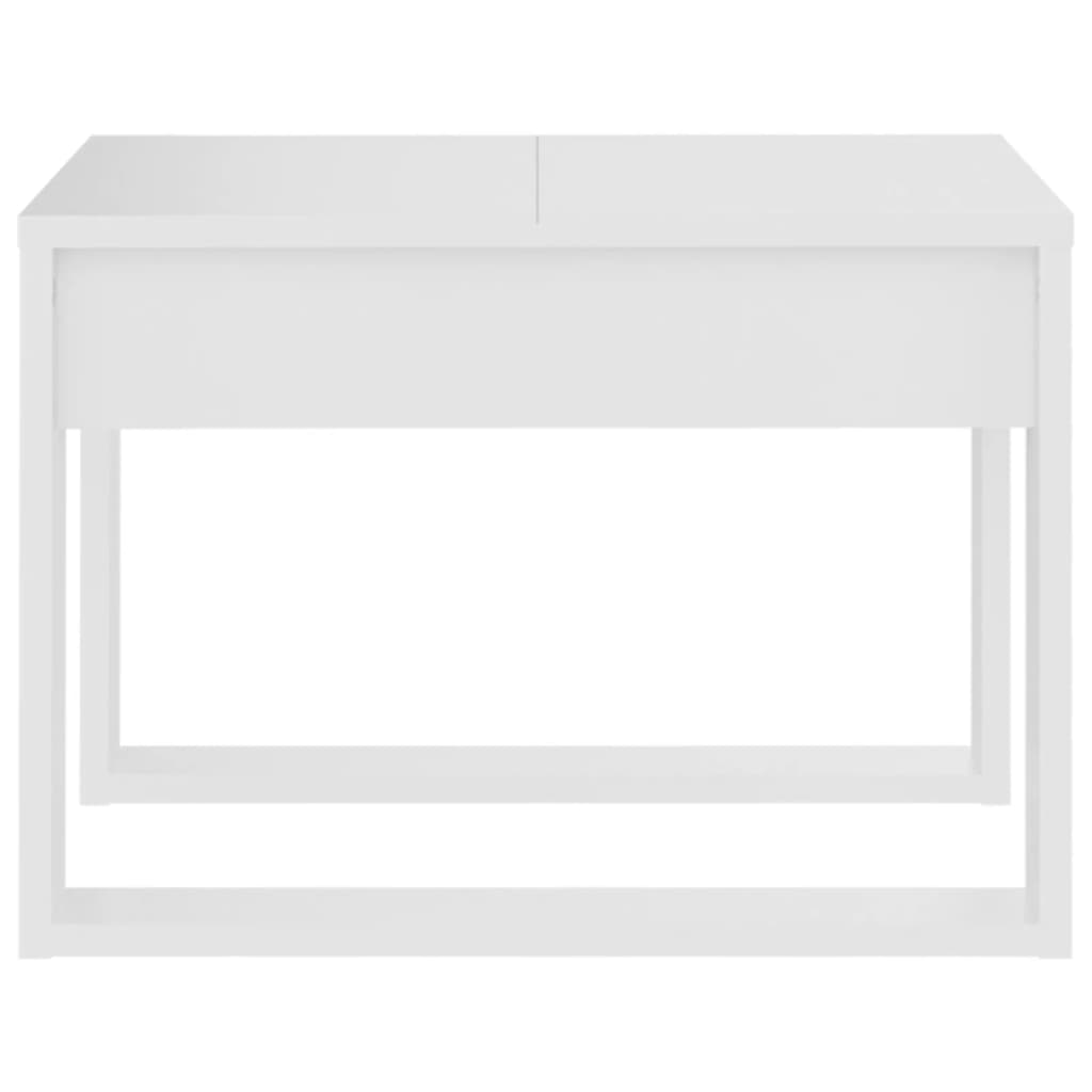 Alt View 5. Boyel Living - 19.7 x 19.7 x 13.8 in. Coffee Table Square Engineered Wood Simple Side Table in White - White.