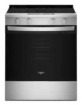 Whirlpool - 5.3 Cu. Ft. Slide-In Electric Range with No Preheat and Slow Cook Modes - Stainless Steel