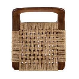 Butler Specialty - Luna 30 in. Seat Height Wood and Jute Woven Low Back Counter Stool - Brown
