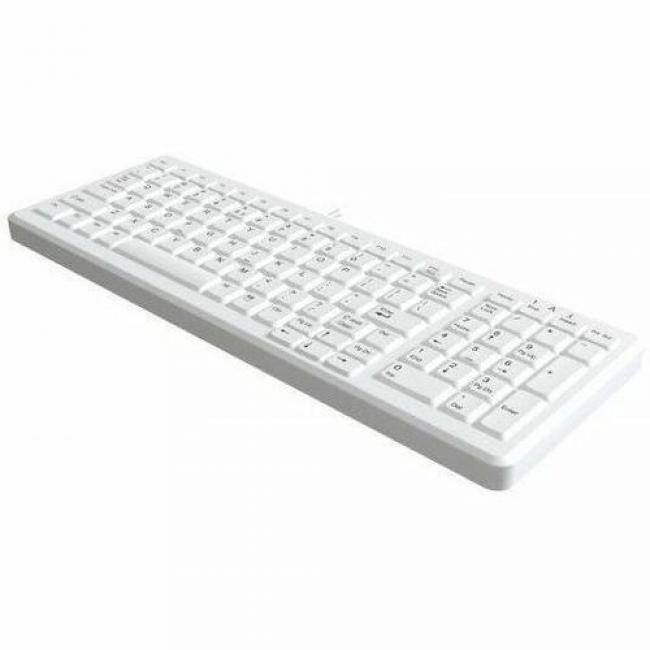 Front. TG3 Electronics - TG3 Keyboard - Cable Connectivity - USB Interface - 103 Key(s) - Silicone - White - White.