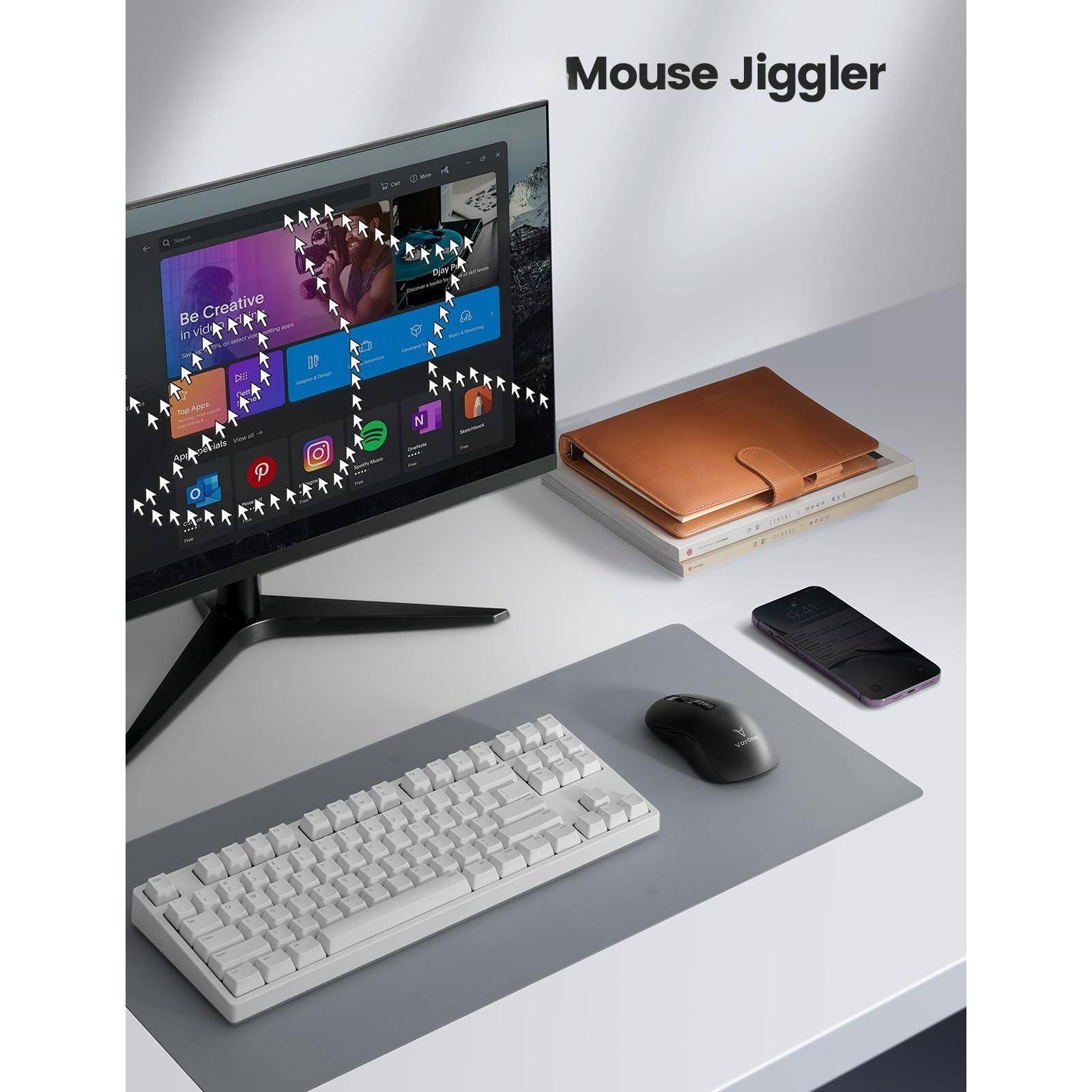 Mouse Jiggler

Be Creative in Video Editing

- YouTube
- TikTok
- Instagram
- Spotify
- Pinterest
- Twitch
- Discord
- Netflix
- Amazon Prime
- Google Drive
- Microsoft Office

Mouse Jiggler