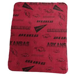 Logo Brands - Arkansas Razorbacks 50" x 60" Classic Fleece Blanket - Multicolor
