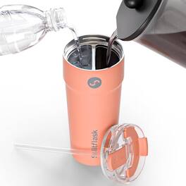 Splitflask - Dual Chamber 2-in-1 Tumbler for Two Drinks 30 oz - Rizzy Orange