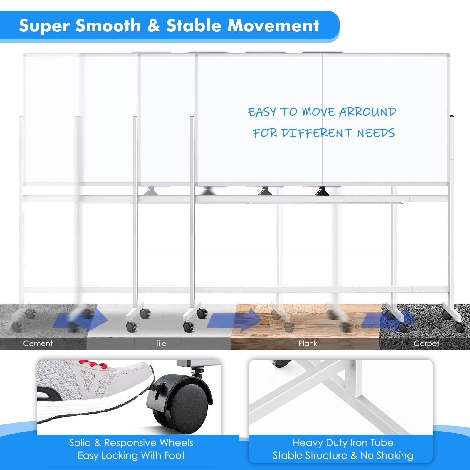 Super Smooth & Stable Movement

EASY TO MOVE AROUND FOR DIFFERENT NEEDS

Cement Tile Plank Carpet

Solid & Responsive Wheels Easy Locking With Foot

Heavy Duty Iron Tube Stable Structure & No Shaking