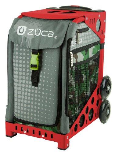 Zuca - Sport Paintball Insert Bag (Camo w/ Gray Dots) w/ Frame - Red