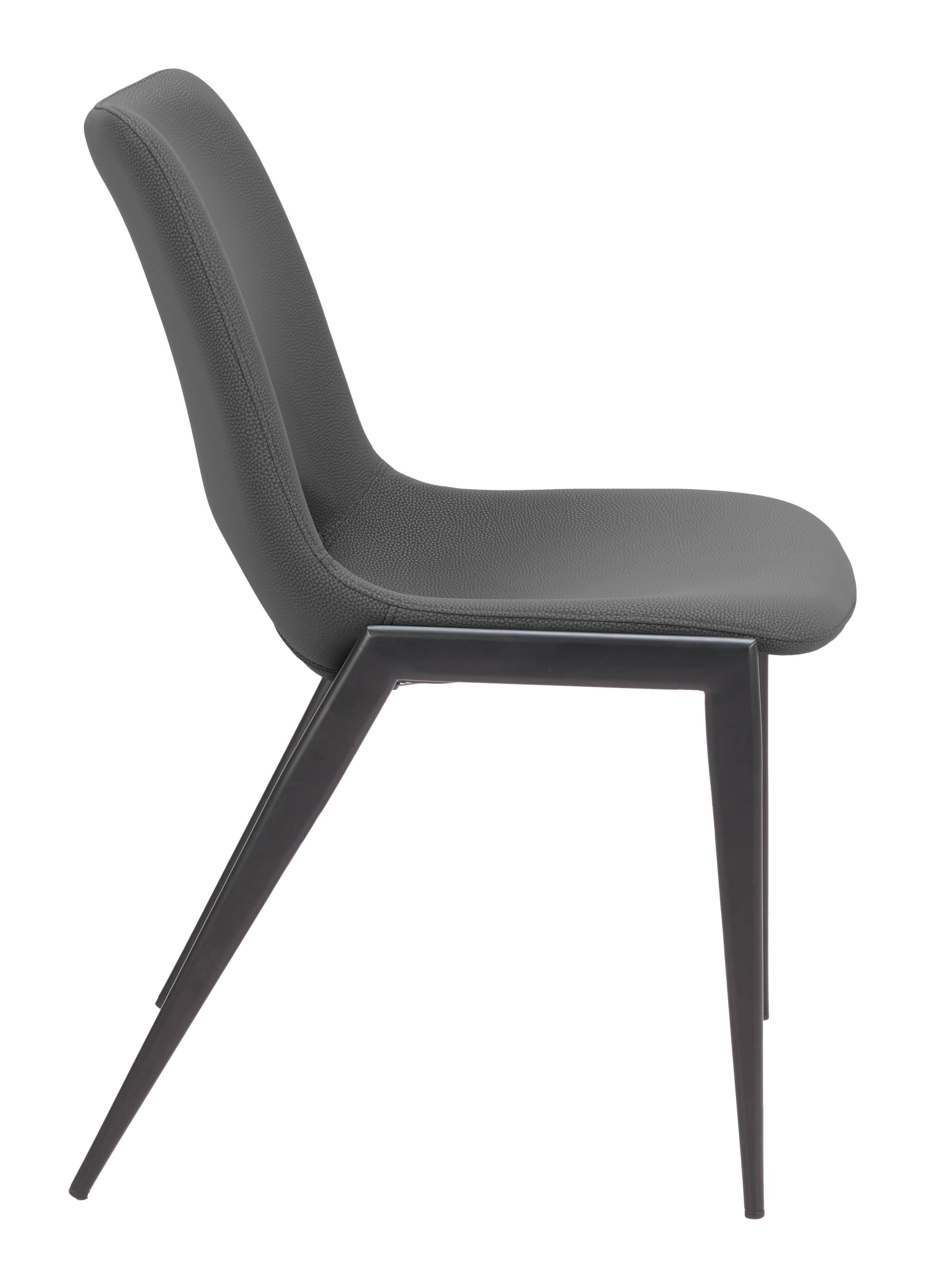 Back. Hivvago - Desi Armless Dining Chair (Set of 2) Black - Black.