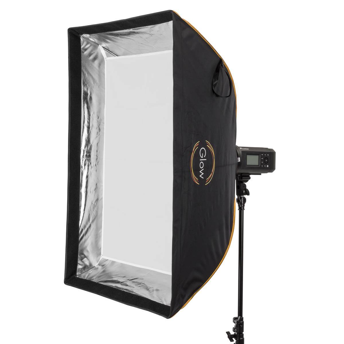 Alt View 8. Glow - Glow EZ Lock 28x39" Quick Strip Rectangular Bowens Mount Softbox Lighting Kit w/External and Internal Diffusers,.