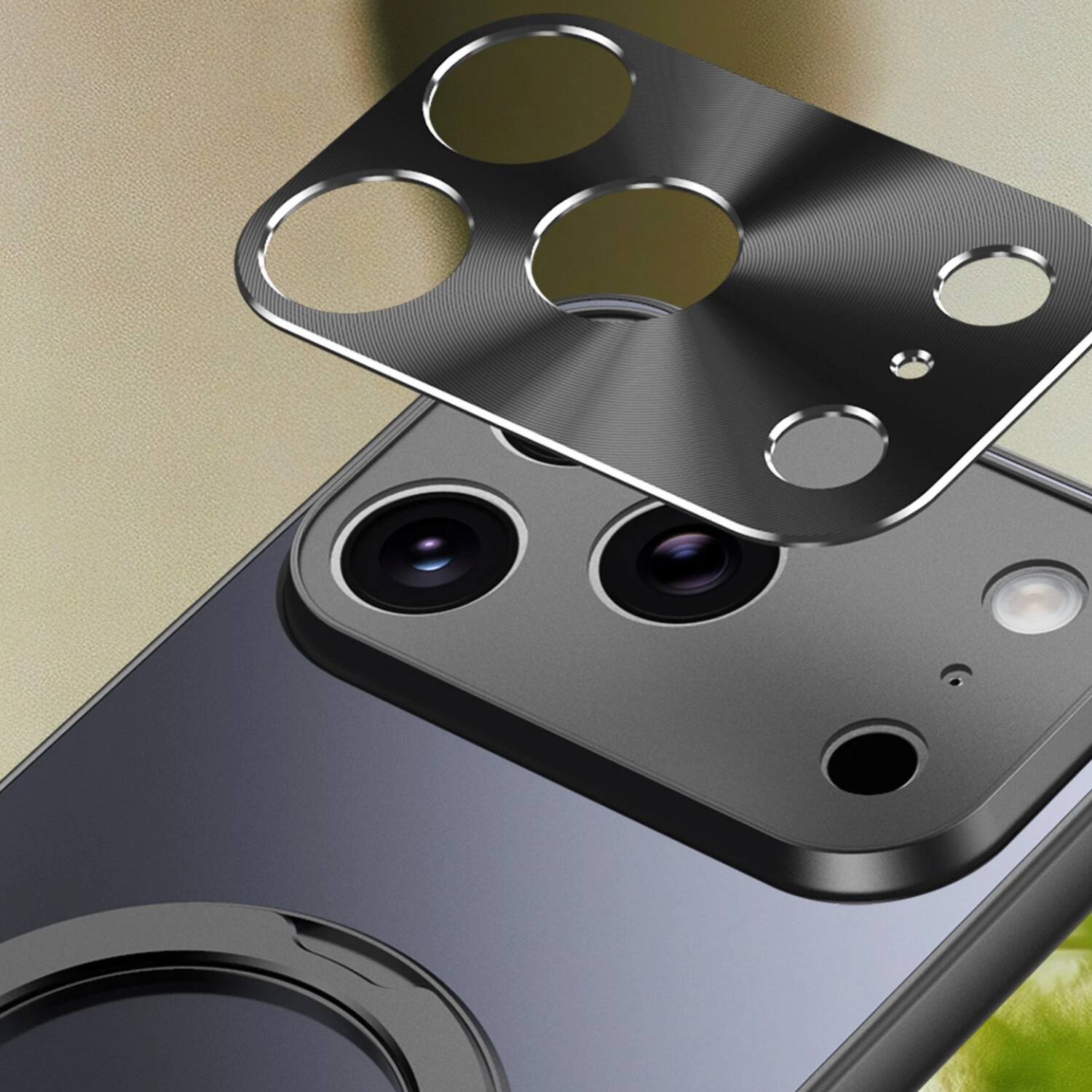 Back. Stock Preferred - Shockproof MagSafe Case with Metal Camera Protector for iPhone 17 Pro Max - Purple - Purple.