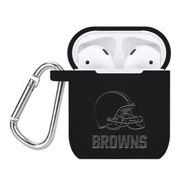 Artinian - Cleveland Browns Debossed Silicone AirPods Case Cover - No Size - Multicolor
