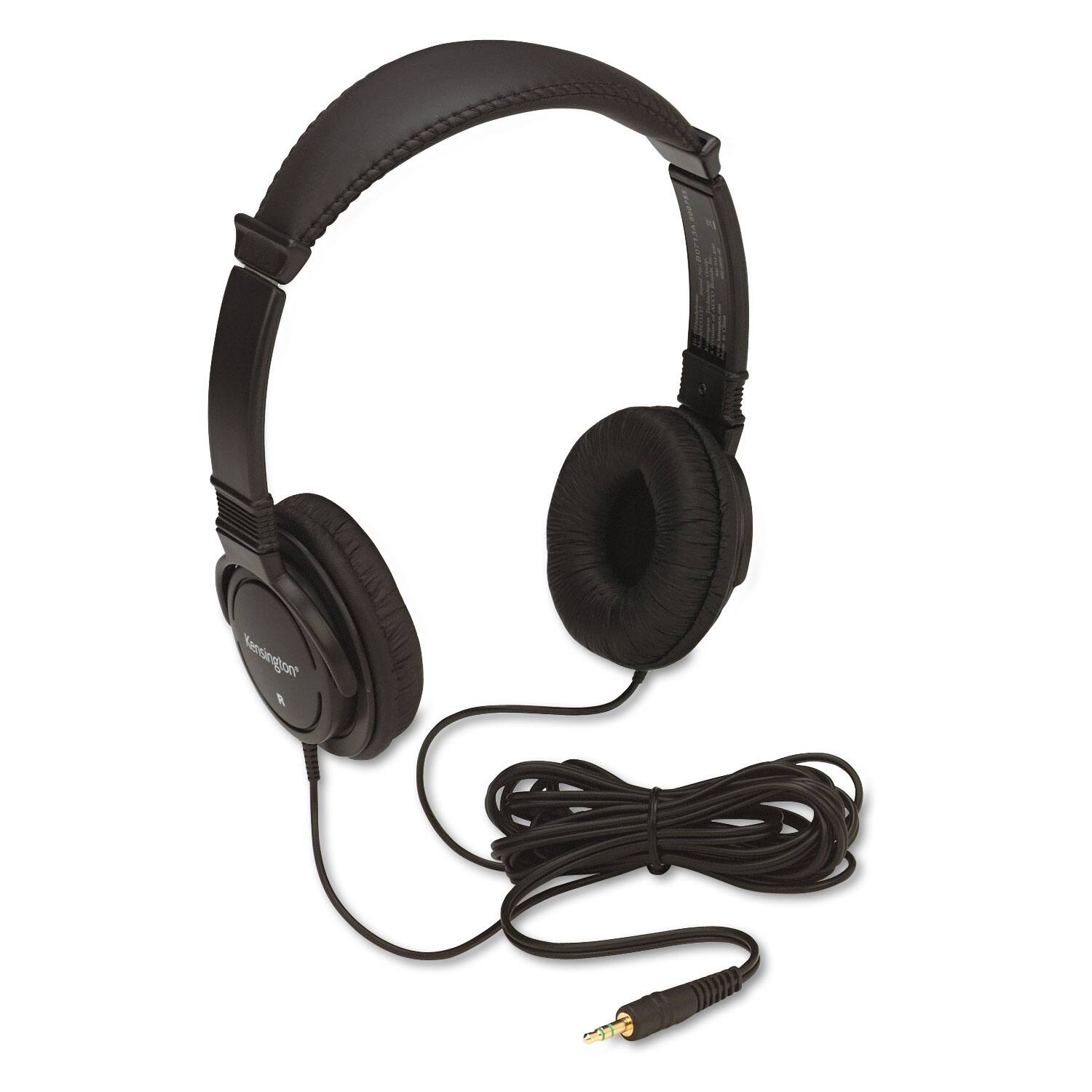 Alt View 1. Kensington - K33137 Hi-Fi Headphones with Plush Sealed Earpads - Black - Black.