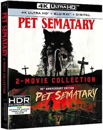 Front. Pet Sematary 2-Movie Collection - 4K Blu-Ray.