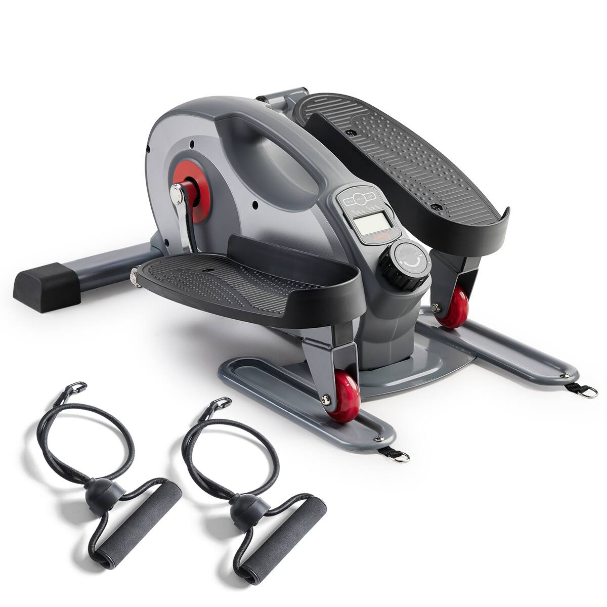 Alt View 3. Sunny Health & Fitness - Smart Stand/Sit Mini Elliptical Exercise Trainer - Grey.