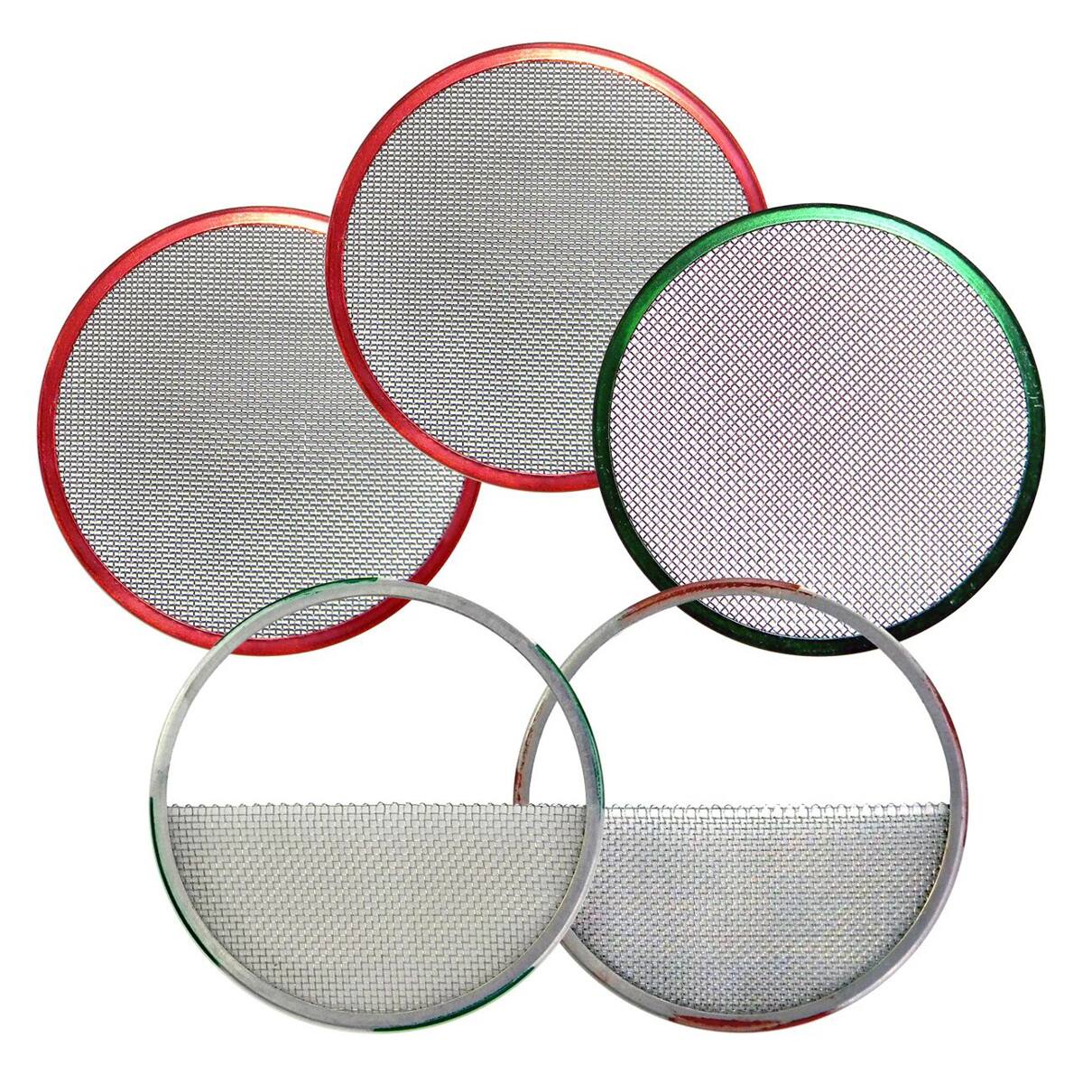 Front. Matthews - Matthews 13-1/2" Stainless Steel Wire Diffusion Scrim, Set of 5.