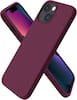 Front. Ornarto - ORNARTO Compatible with iPhone 13 Mini Case 5.4", Slim Liquid Silicone 3 Layers Full Covered Cover-WineRed - WineRed.