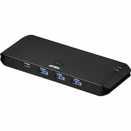 Aten Technology - ATEN Essential 2 x 4 USB 3.2 Gen 1 Sharing Switch - USB 3.2 (Gen 1) Type A - 640 MB/s - Desktop, Notebook, Printer - Unknown