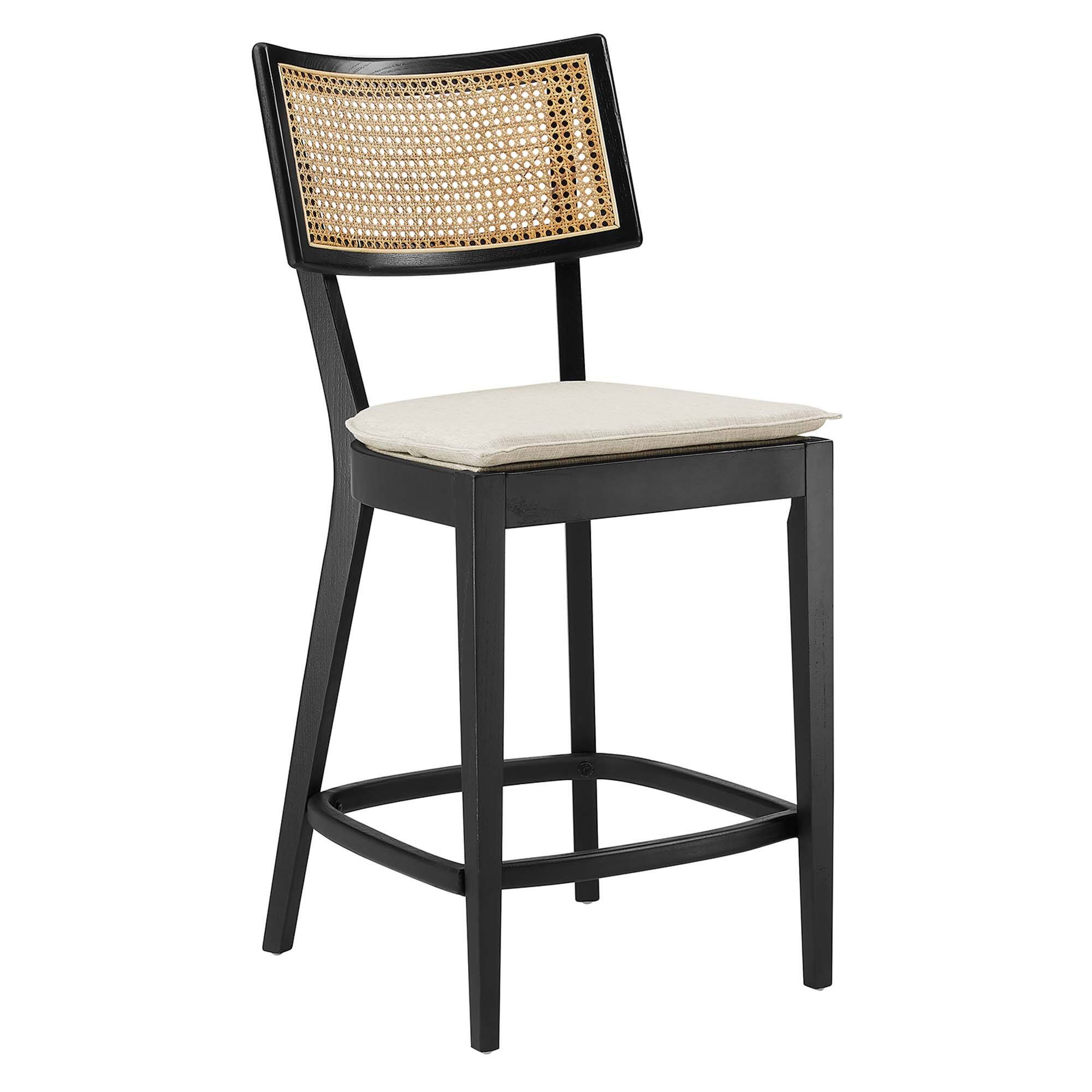 Back. Modway - Caledonia Wood Counter Stools Set of 2 by Modway - 0.
