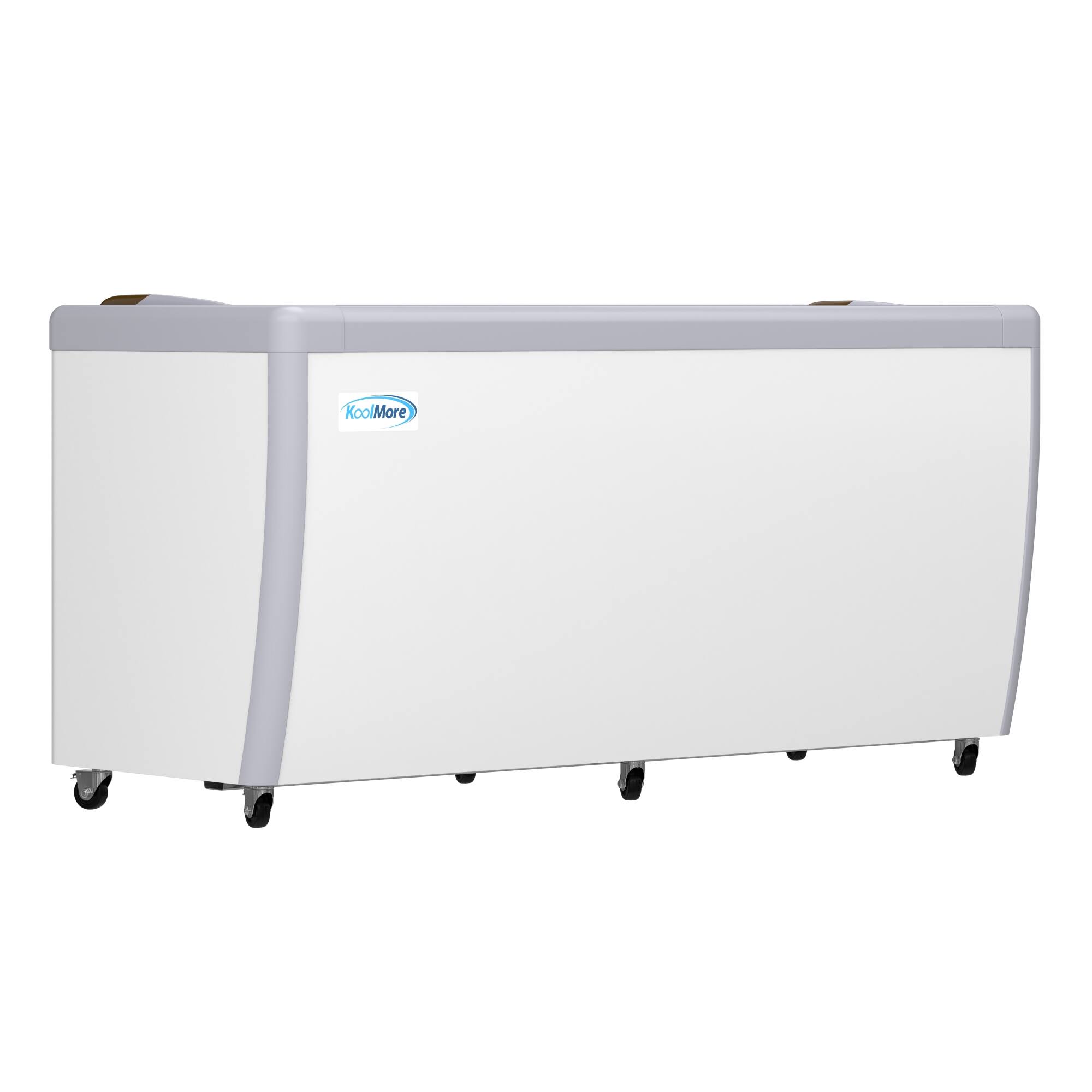 Alt View 4. Koolmore - 70 in. Gelato Dipping Cabinet Display Freezer with Sliding Glass Door, 13 Pans, 20 Cu. Ft. KM-GDC-71SD - White.