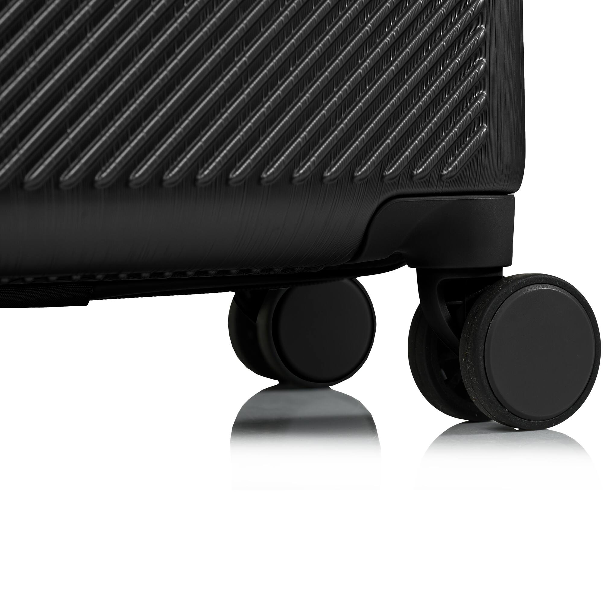 Alt View 1. Champs - Iconic II Collection 3 Piece Luggage Set - Black.