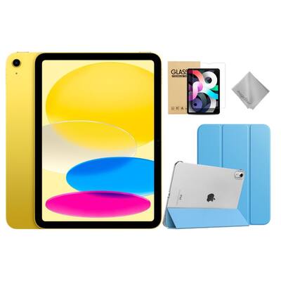 Apple 11 inch iPad A16 chip with Wi Fi 128GB With Blue Case