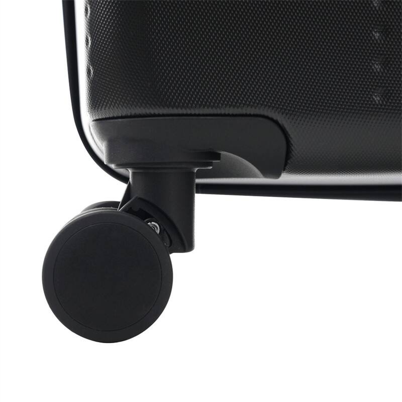 Alt View 7. HTUTWOO - Hardside Luggage - 5 Piece with Bags -20" Half-opening Carry on with USB Port,Expandable 24"/28",Spinner Wheels,TSA Lock - Black.