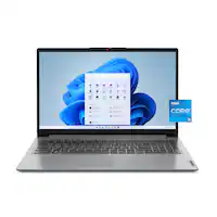 Lenovo - IdeaPad 1i 15.6" Full HD Laptop- Intel Core i5-1335U 2023 - 16GB Memory - 256GB SSD - Cloud Grey - Front_Zoom
