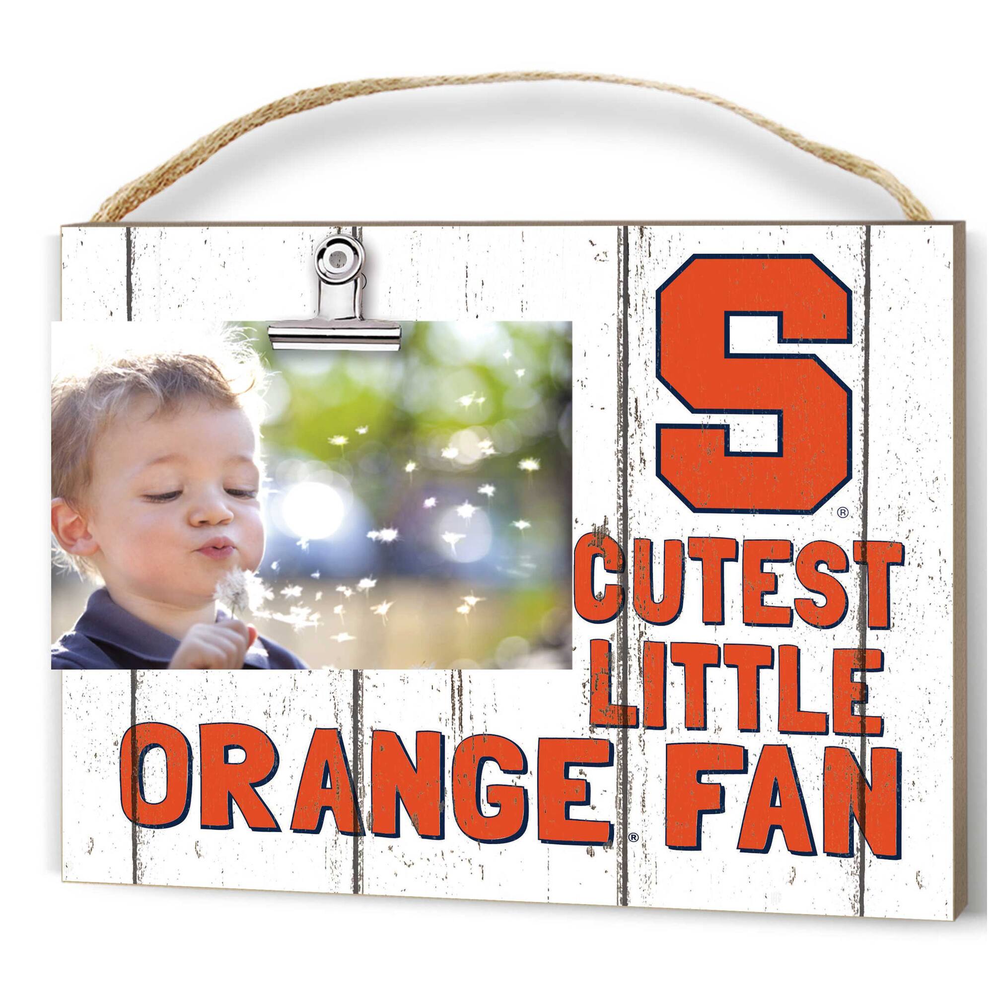 Syracuse Orange 8'' x 10'' Cutest Little Weathered Logo Clip Photo Frame