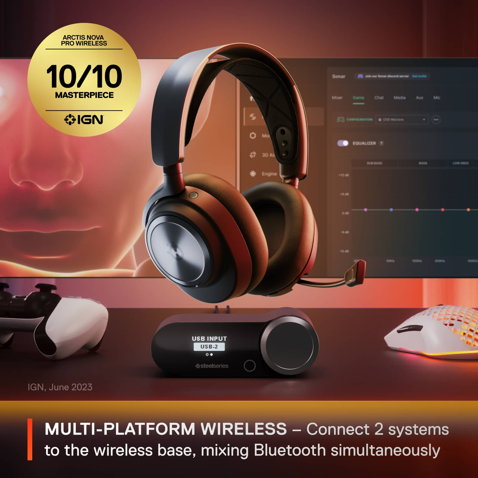 SteelSeries – Arctis Nova Pro Wireless Multi Gaming Headset for PC, PS5, PS4, Switch – Black Sansujyuku sansujyuku.com