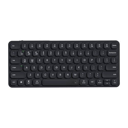 Cozy Serene - E Multi-device Wireless Blade-series 78-key Ultra-thin Support 4 Devices Low-profile Quiet Usb-c Rechargeable Al-alloy - Black-E9350L (99-Key, Rechargeable)