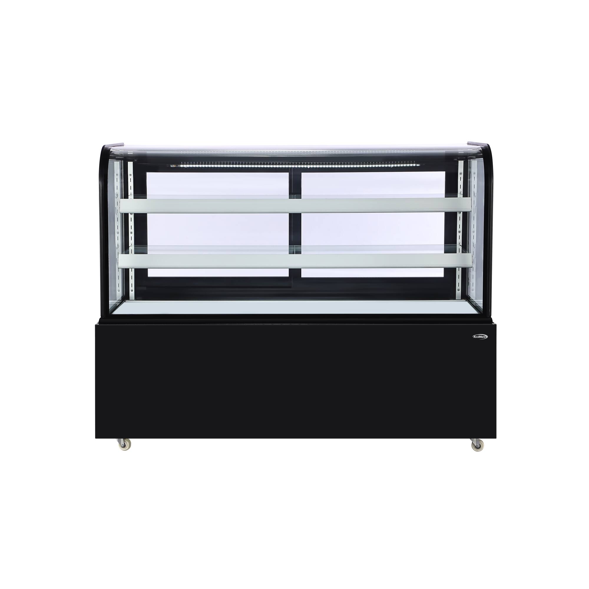 Left. Koolmore - 60 in. Refrigerated Bakery Display Case in Black, 17.6 cu. ft. (KM-CDHF-17C-BK) - black.