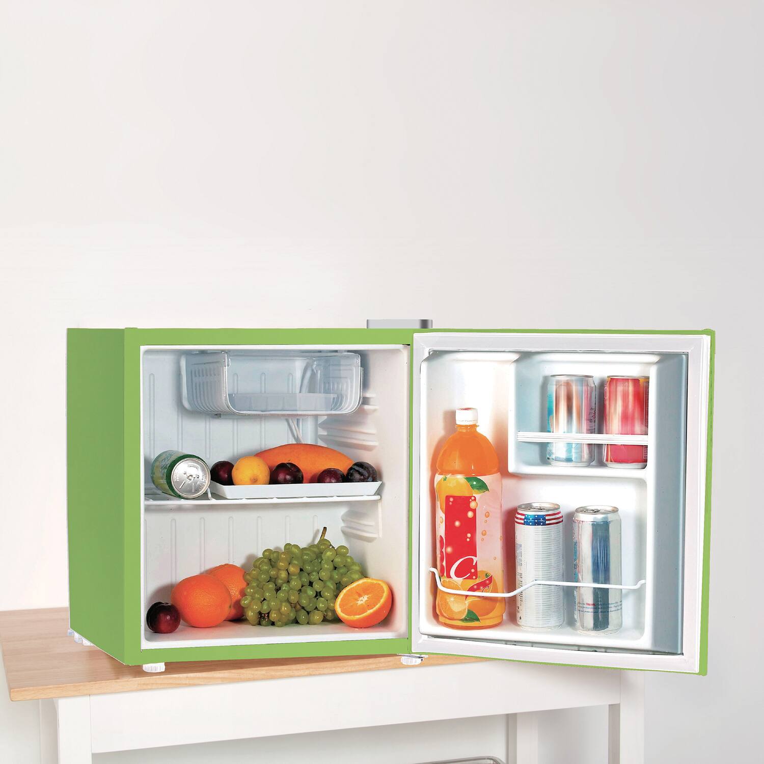 Left. Frigidaire - 1.6-Cu. Ft. 50-Watt Compact Refrigerator - Green.