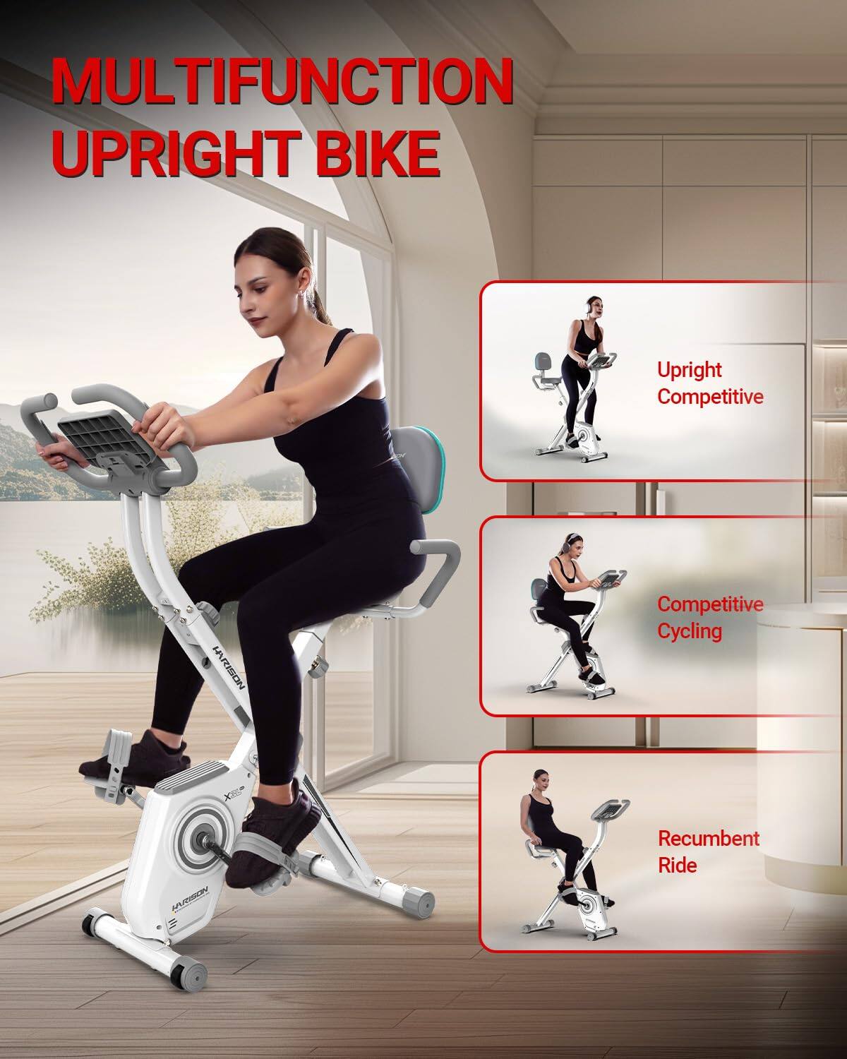 MULTIFUNCTION UPRIGHT BIKE

- Upright Competitive
- Competitive Cycling
- Recumbent Ride