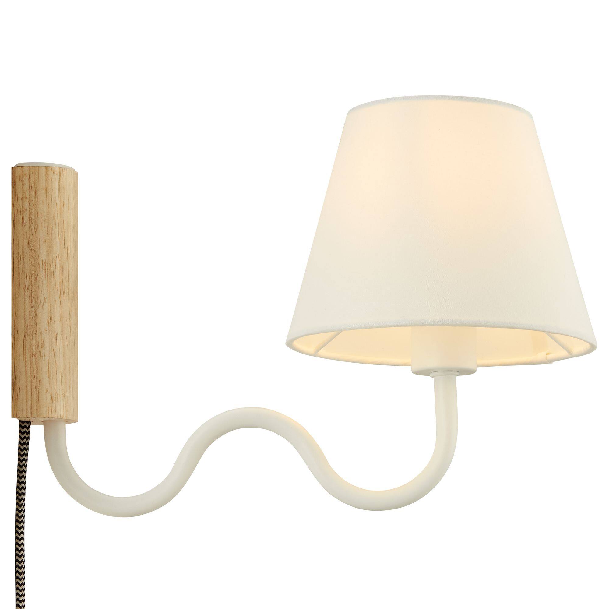 Alt View 5. Modway - Sunlit Squiggle Arm Wall Sconce by Modway - Natural White.