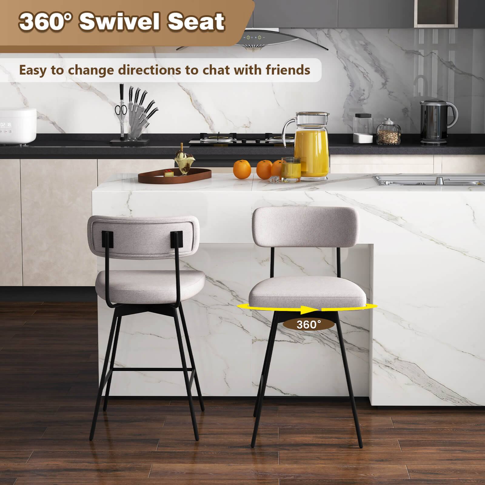 360° Swivel Seat  
Easy to change directions to chat with friends