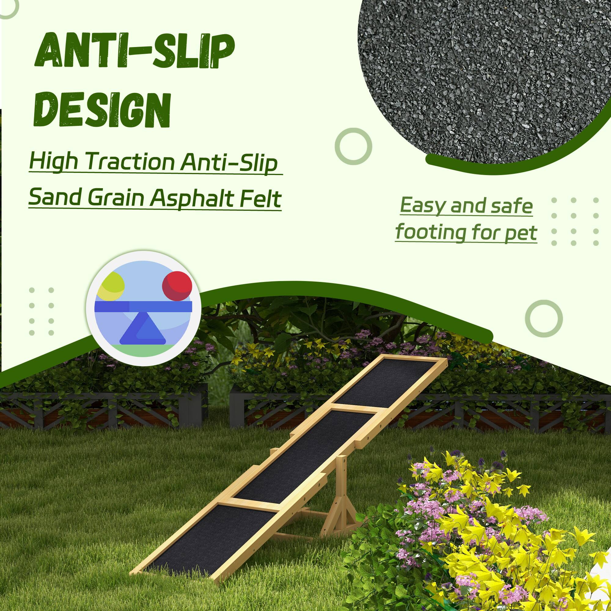 ANTI-SLIP DESIGN

High Traction Anti-Slip Sand Grain Asphalt Felt

Easy and safe footing for pet