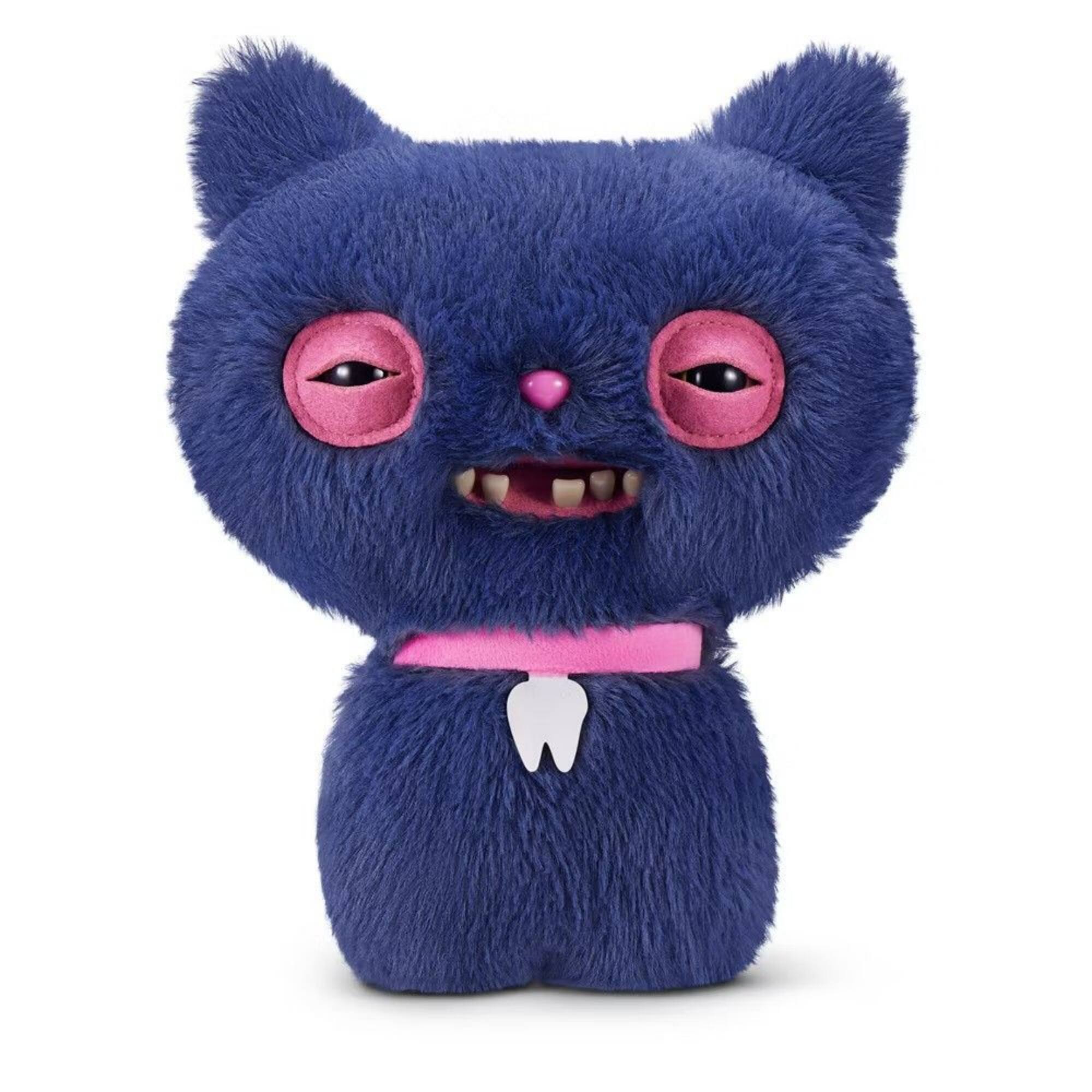Alt View 1. Fuggler - Zuru Fuggler Alley Cats Cheeze Blue 9 Inch Plush Toy - Blue.