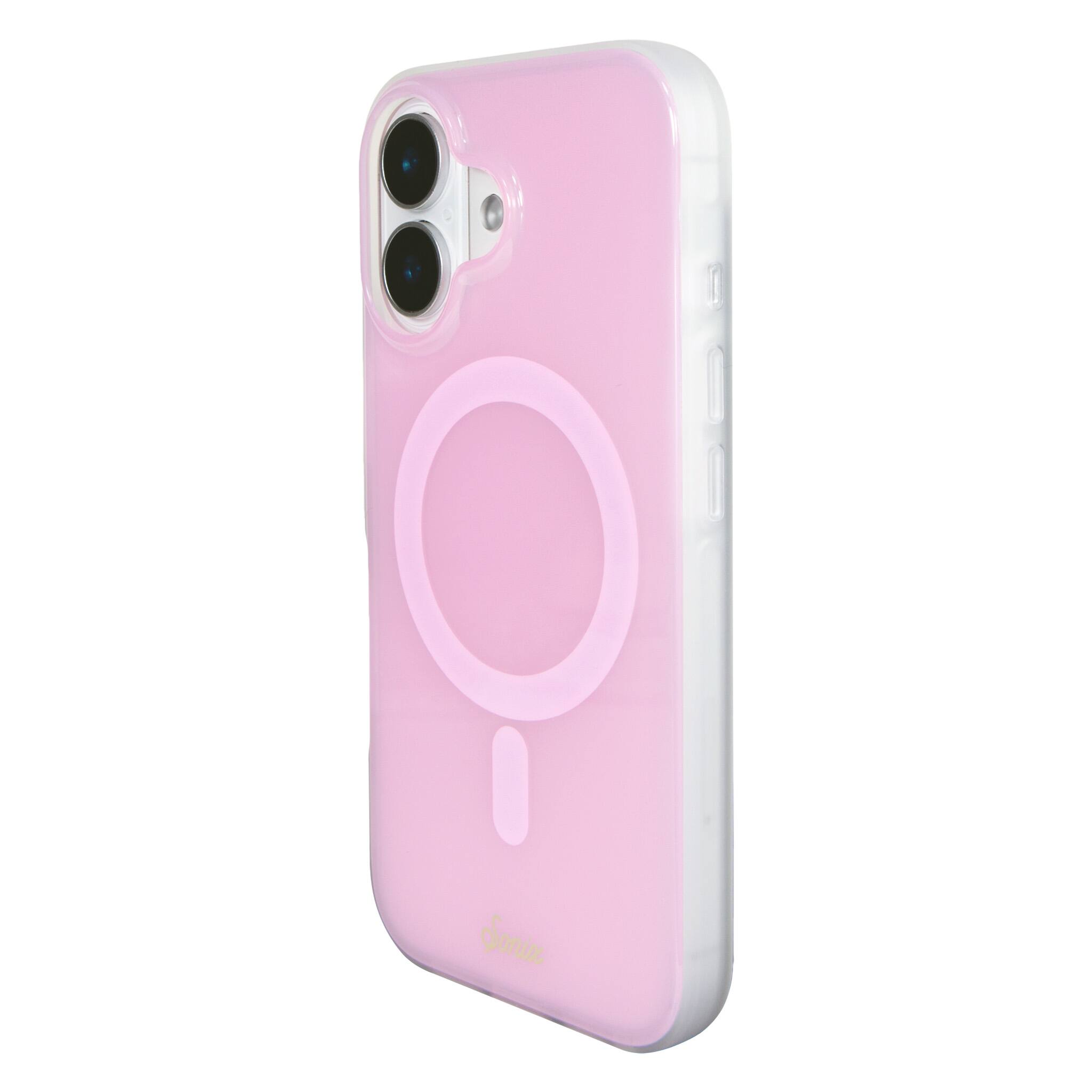 Left. Sonix - iPhone 16 Case Jelly Pink - Pink.