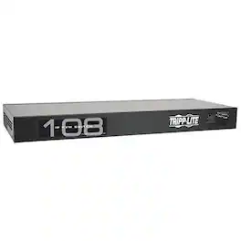 Tripp Lite - 8-Port NetCommander 1U Rackmount Cat5 KVM Switch w/ IP - Black