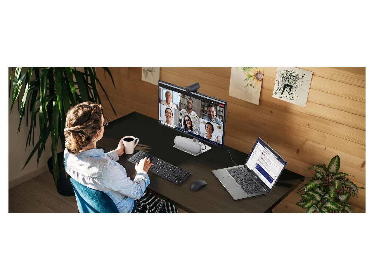 Alt View 7. Dell - Dell WB5023 Webcam - 60 fps, 2560x1440, CMOS, Auto-focus, 4x Zoom, Microphone.