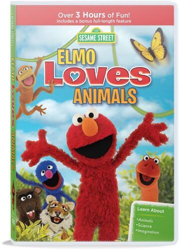 Front. Sesame Street: Elmo Loves Animals   - DVD.