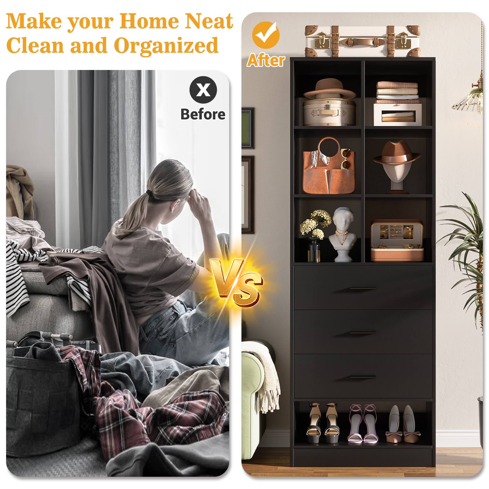 Make your Home Neat Clean and Organized

Before

After