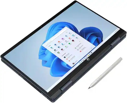 Front. HP - Pavilion x360 14-ek1003ca 14" FHD Intel Core i3-1315U 1.2 GHz up to 4.5 GHz 8GB 512GB SSD Windows 11 Home Laptop - Blue.