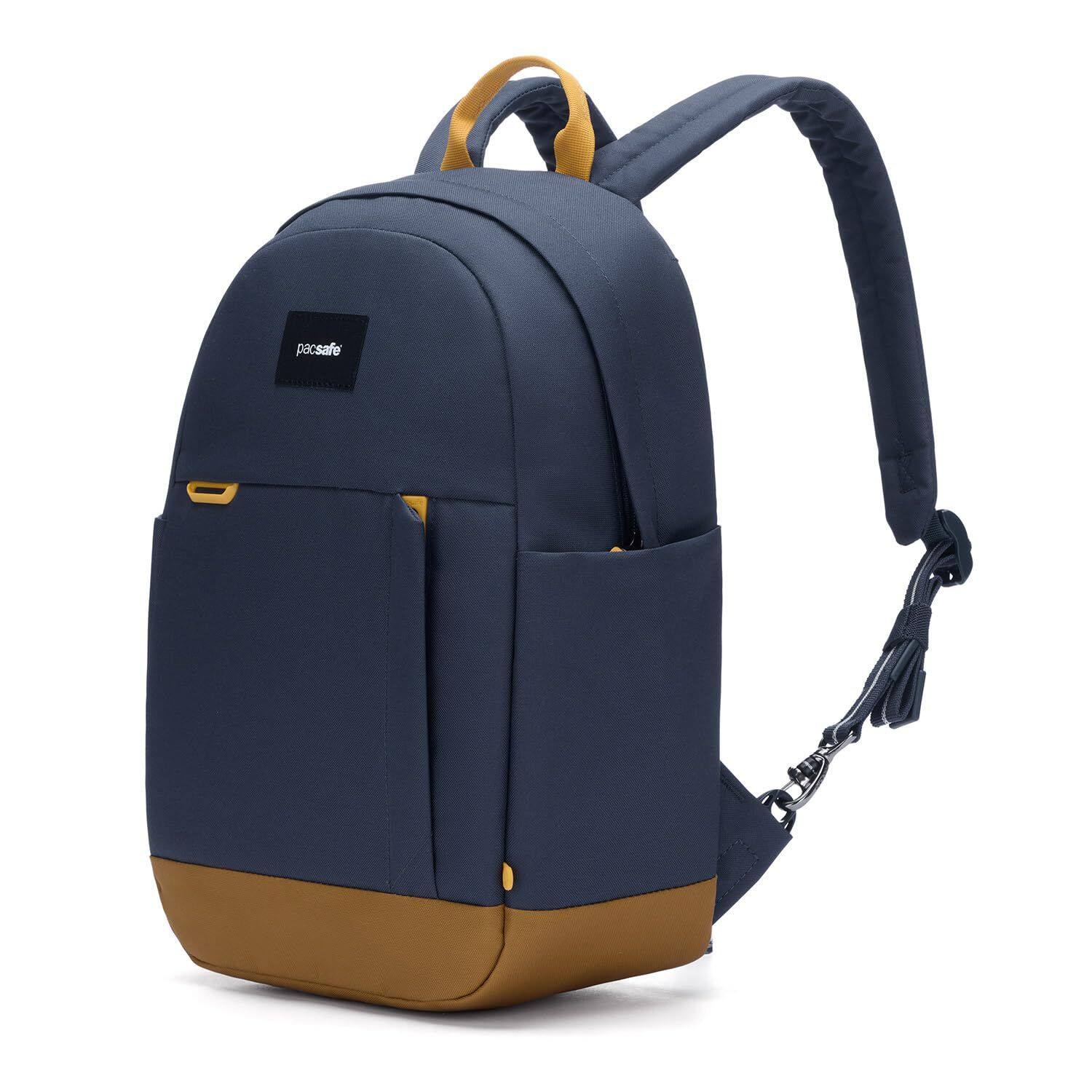 Left. Pacsafe - GO 15L Backpack, Coastal Blue - Coast Blue.