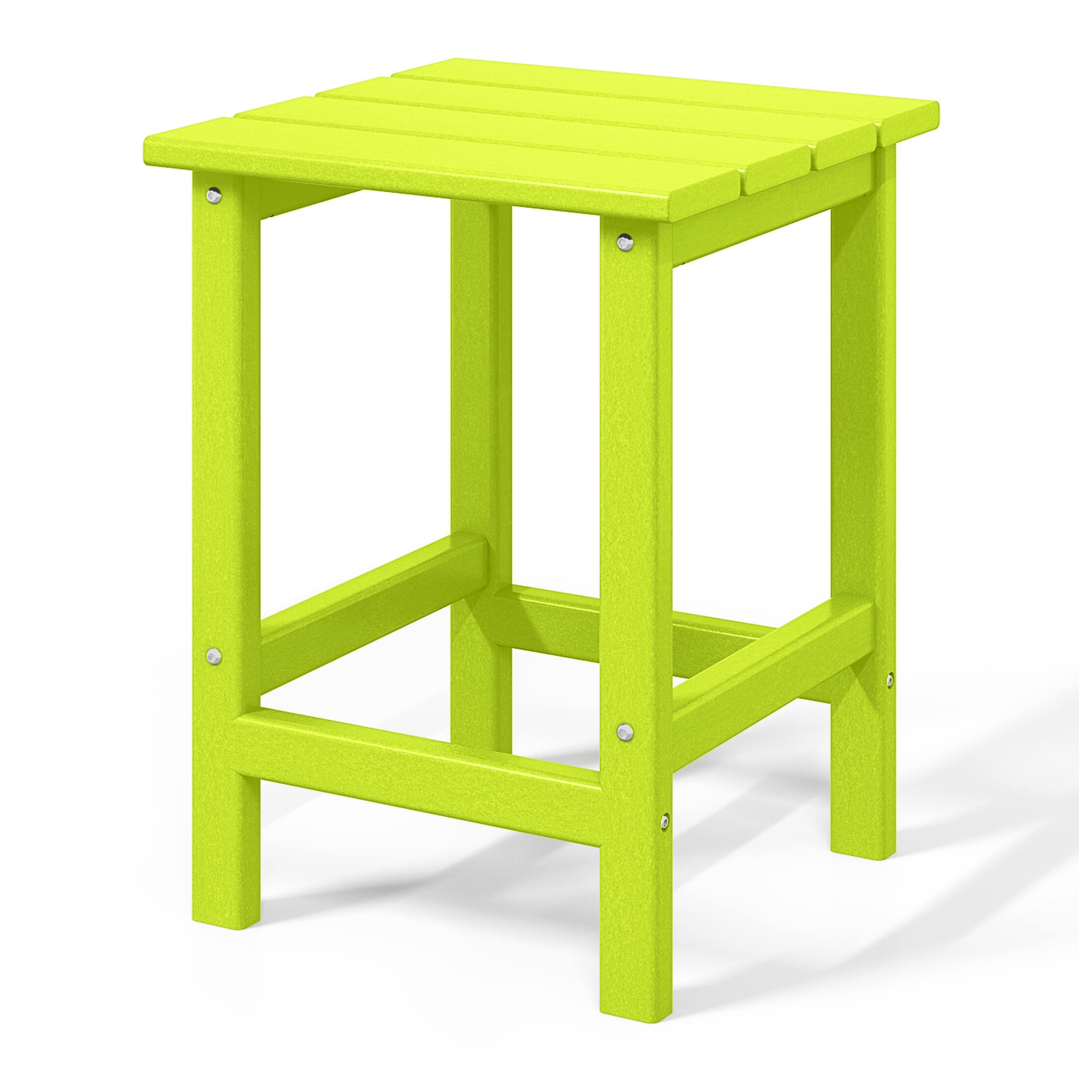 Alt View 2. WestinTrends - WestinTrends Highland 3-Piece Adirondack Chair with Cup Holder and Folding Ottoman and Table Set - Lime.