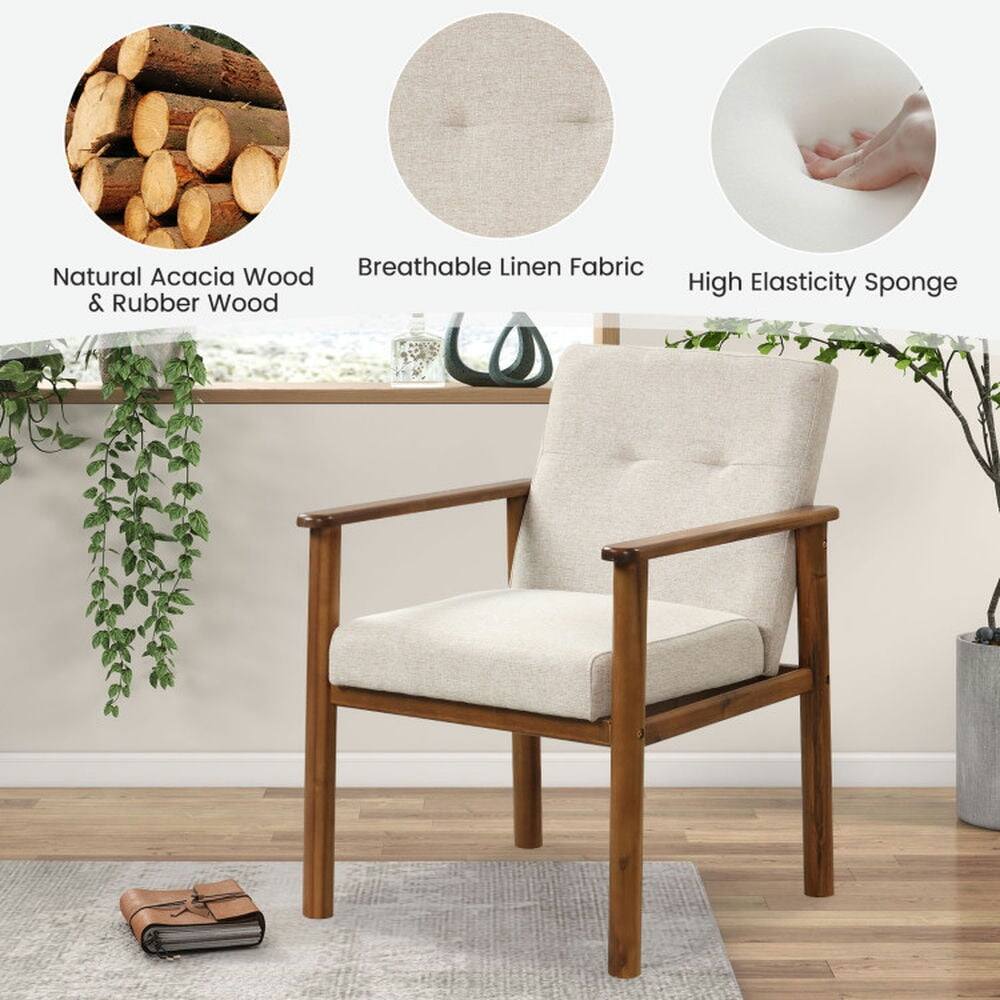 Wood Breathable Linen Fabric Natural Acacia & Rubber Wood High Elasticity Sponge

- Natural Acacia Wood & Rubber Wood
- Breathable Linen Fabric
- High Elasticity Sponge